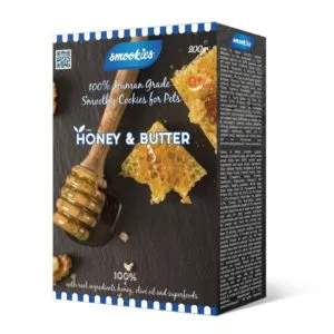 SMOOKIES Premium HONEY – medové sušienky 100% human grade, 200g