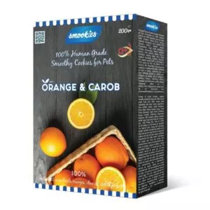 SMOOKIES Premium ORANGE – pomarančové sušienky 100% human grade, 200g