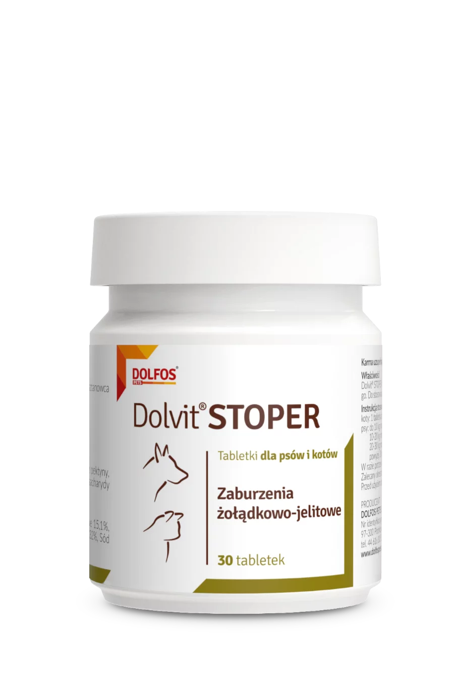 Dolvit STOPER 30 tbl. -prvá pomoc pri akútnych hnačkách pre psy a mačky