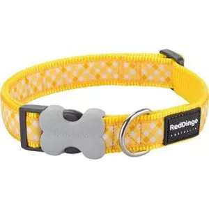 Obojok RED DINGO Gingham Yellow