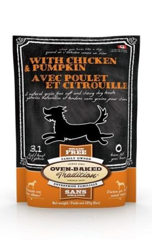 OBT All Natural Grain Free soft & chewy CHICKEN & PUMPKIN 170 g, bezlepková maškrta kurča & tekvica