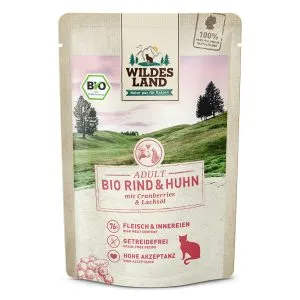 WILDES LAND CAT – BIO Hovädzie a kuracie mäso pre mačky