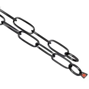 HS OBOJOK, ČIERNY, DLHÝ ČLÁNOK, Ø 3 MM, MAX. 60 KG