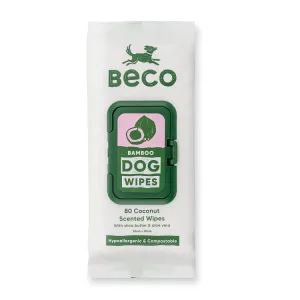 Beco Bamboo kokos – čistiace obrúsky pre psov, 80 ks