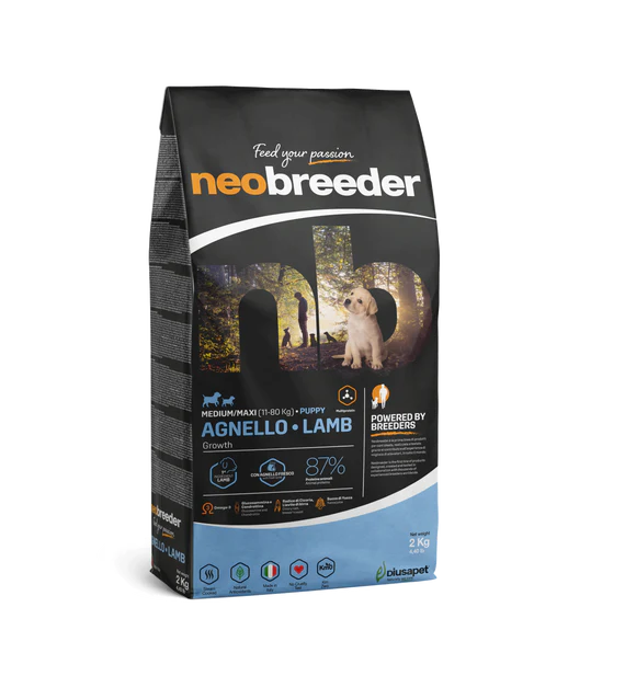 Alleva NEO BREEDER dog puppy medium & maxi lamb