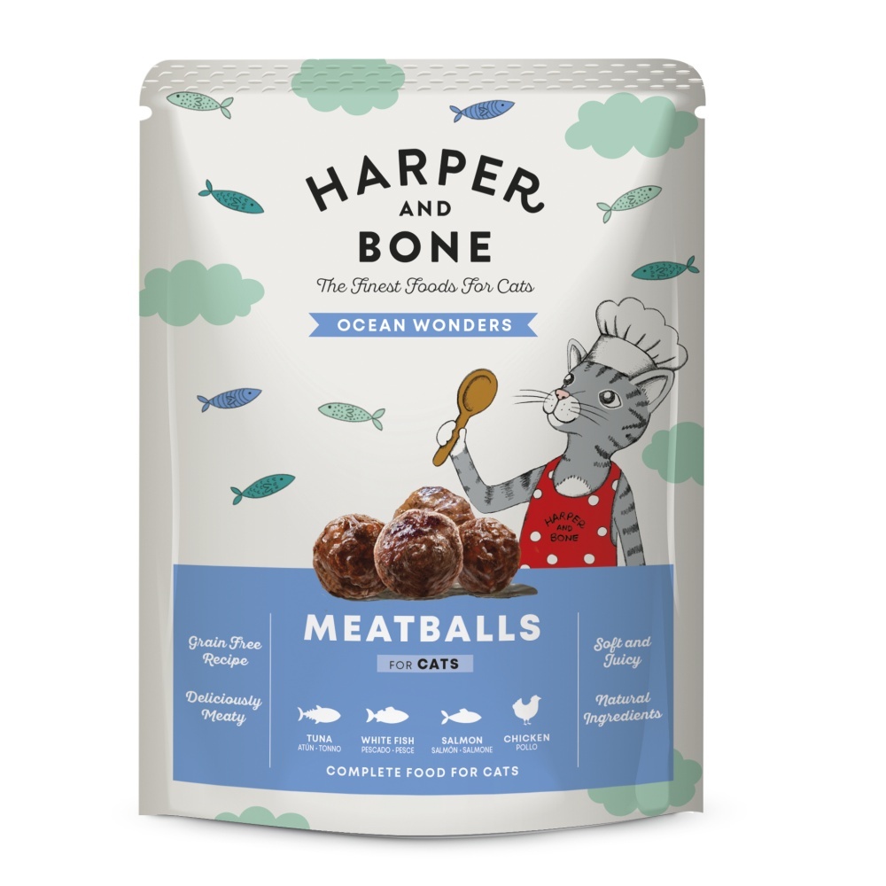 HARPER & BONE Cat Ocean Wonders, kapsička 85 g