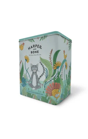 HARPER & BONE Kovový zásobník na maškrty - zelený
