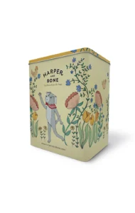 HARPER & BONE Kovový zásobník na maškrty – žltý