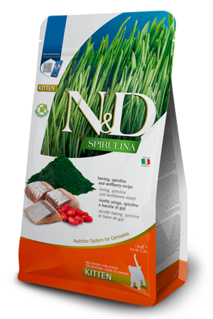 Farmina N&D cat SPIRULINA (GF) kitten, herring 1,5 kg