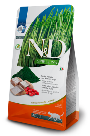 Farmina N&D cat SPIRULINA (GF) adult, herring 1,5 kg