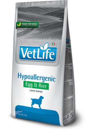 Farmina Vet Life Dog Hypoallergenic, egg & rice
