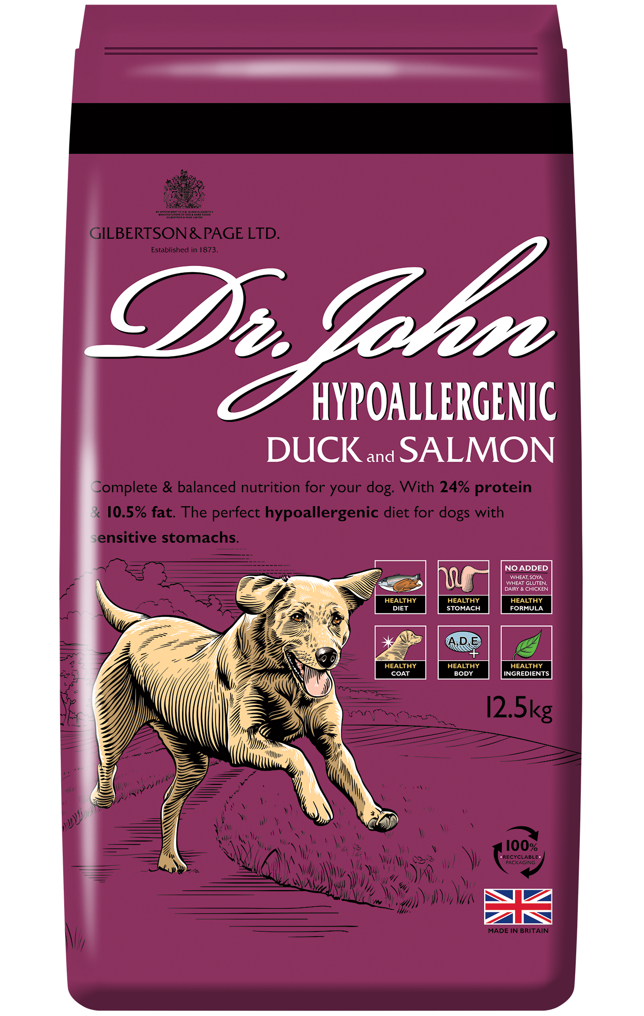 Dr.John Hypoallergenic Duck & Salmon 12,5 kg