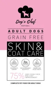 DOG’S CHEF SKIN & COAT CARE – GF krmivo pre psy s kožnou senzitivitou