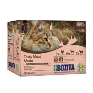 BOZITA Cat kúsky mäsa v želé, kapsička 85 g (12 balení)