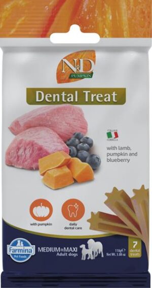 Pamlsok Farmina ND Pumpkin Dog Lamb Blueberry Adult medium & maxi 100g