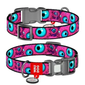 WAUDOG obojok nylon Modroočko QR