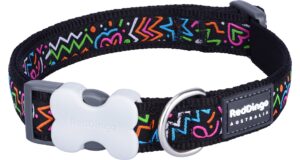 Red Dingo obojok – Squiggles Black