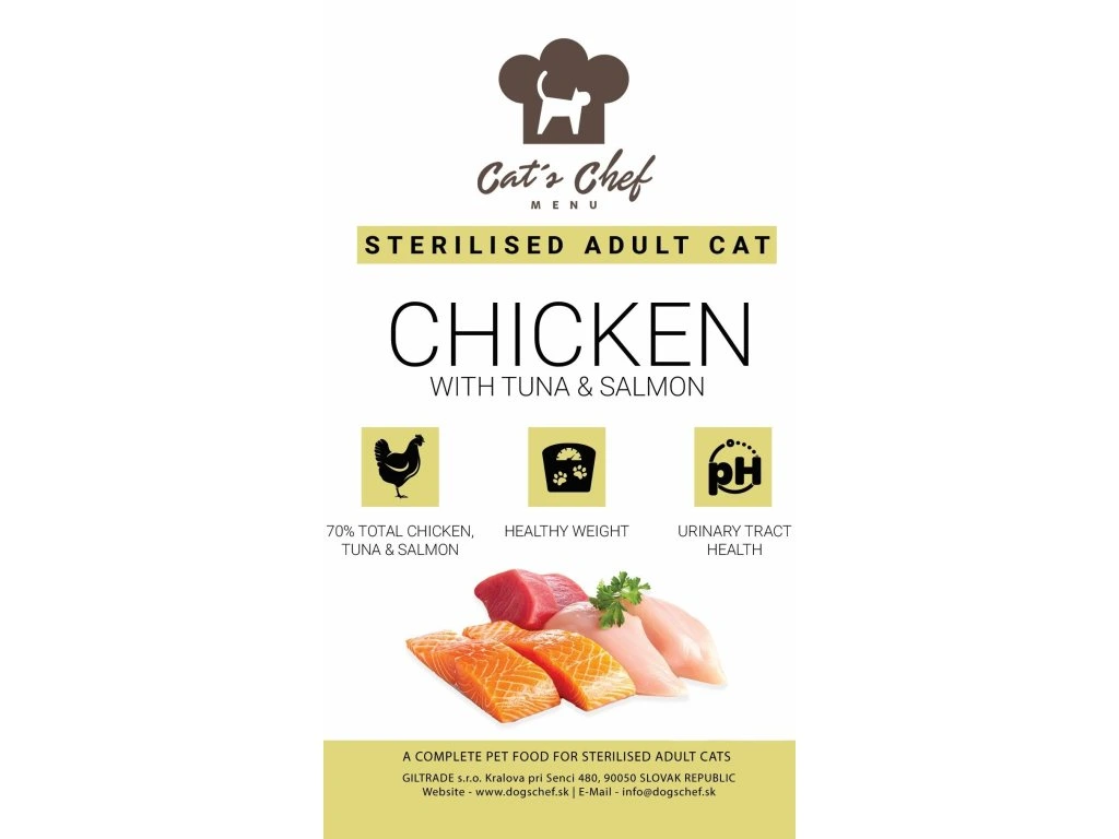 Cat's Chef CHICKEN WITH TUNA & SALMON