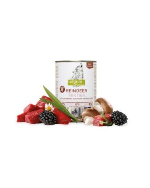 ISEGRIM dog Adult Mono Reindeer pure with Blackberries, Champignons & Herbs - sobie mäso s černicami, hubami a lesnými bylinkami