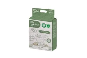 Podstielka pre citlivé mačky Velvet Paw Tofu s aloe vera esenciou 6 l
