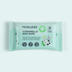 Utierky proti komárom a kliešťom pre psov Tickless®, citronella