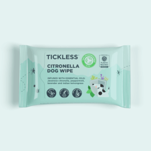 Utierky proti komárom a kliešťom pre psov Tickless®, citronella