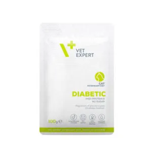 VetExpert DIABETIC CAT kapsička 100g – mokré veterinárne krmivo pre mačky s cukrovkou