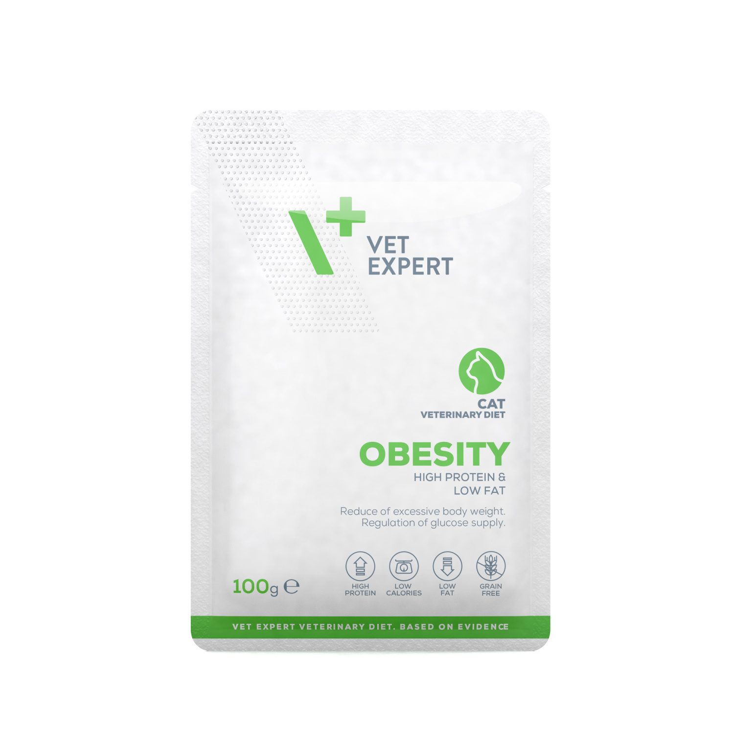 VetExpert VD cat Obesity kapsička 100 g - mokré veterinárne krmivo pre mačky