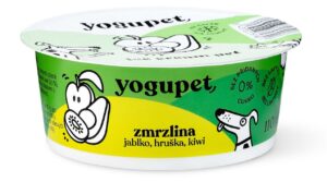 Yogupet zmrzlina pre psy a mačky – s jablkom, hruškou a kiwi 110 g