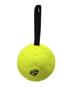 GAPPAY lopta futbalová, stredná s pútkom – žltá